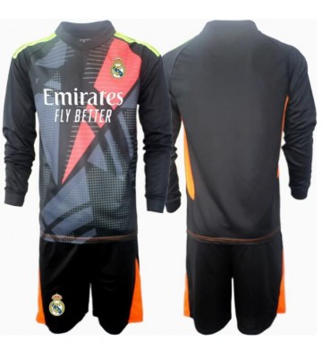 Real Madrid Målvakt Bortatröja Barn 2024-25 Långärmad (+ Korta byxor)