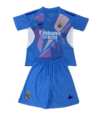 Real Madrid Målvakt Hemmatröja Barn 2024-25 Kortärmad (+ Korta byxor)