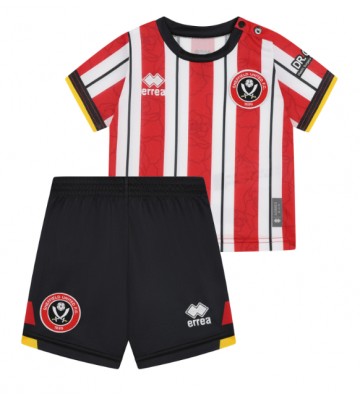 Sheffield United Hemmatröja Barn 2024-25 Kortärmad (+ Korta byxor)