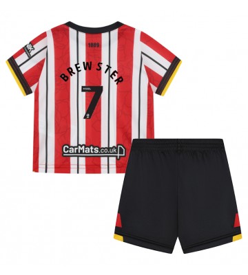 Sheffield United Rhian Brewster #7 Hemmatröja Barn 2024-25 Kortärmad (+ Korta byxor)