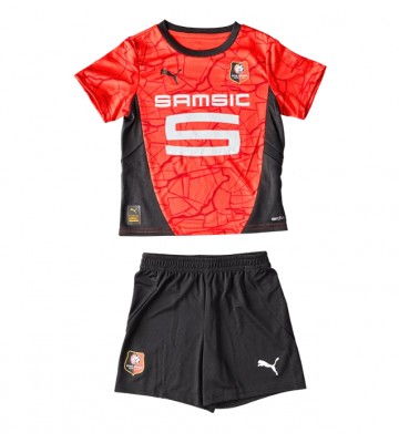 Stade Rennais Hemmatröja Barn 2024-25 Kortärmad (+ Korta byxor)