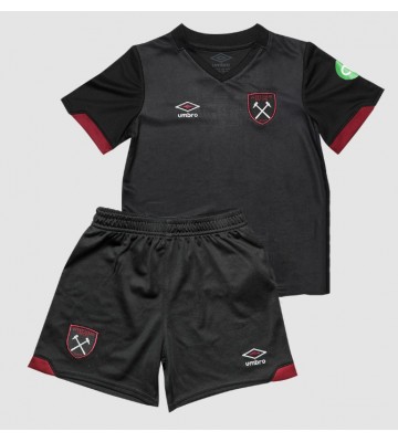 West Ham United Bortatröja Barn 2024-25 Kortärmad (+ Korta byxor)