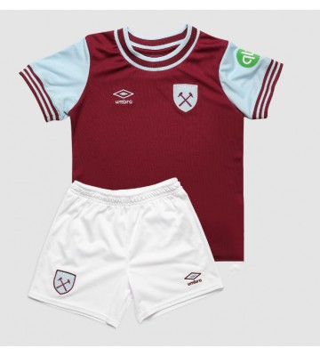 West Ham United Hemmatröja Barn 2024-25 Kortärmad (+ Korta byxor)