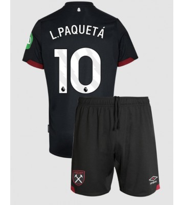 West Ham United Lucas Paqueta #10 Bortatröja Barn 2024-25 Kortärmad (+ Korta byxor)