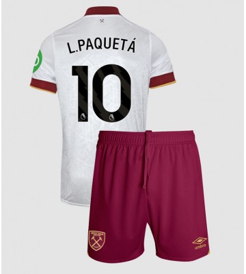 West Ham United Lucas Paqueta #10 Tredje Tröja Barn 2024-25 Kortärmad (+ Korta byxor)