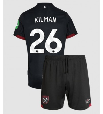 West Ham United Max Kilman #26 Bortatröja Barn 2024-25 Kortärmad (+ Korta byxor)