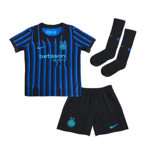Inter Milan Nicolo Barella #23 Hemmatröja Barn 2025-26 Kortärmad (+ Korta byxor) Inter Milan Nicolo Barella #23 Hemmatröja Barn 2025-26 Kortärmad (+ Korta byxor)